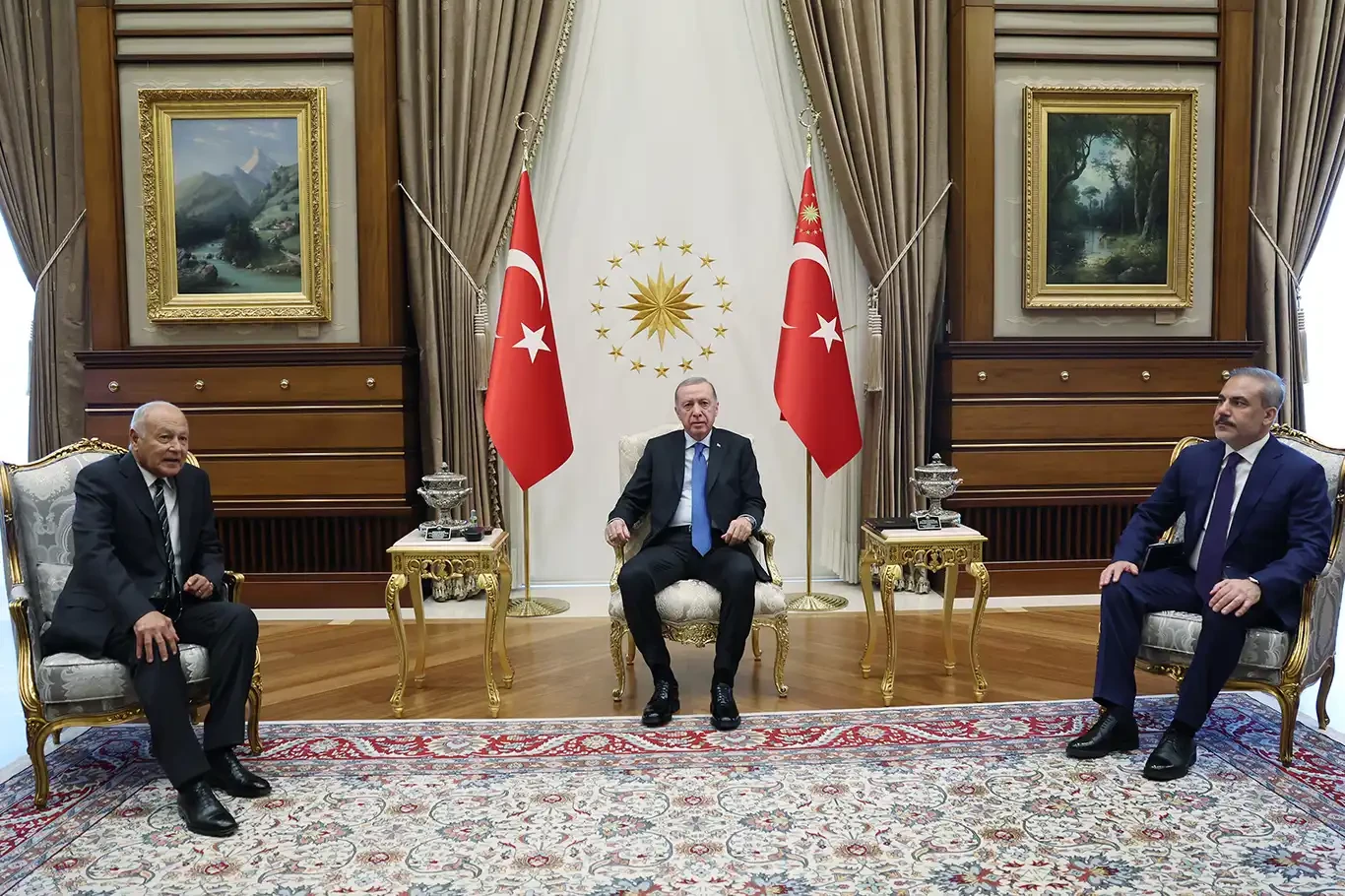 Cumhurbaşkanı Erdoğan, Arap Birliği Genel Sekreteri Ebu Gayt