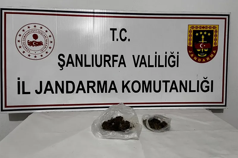 Şanlıurfa’da uyuşturucu operasyonu: 105 gram esrar ele geçirildi