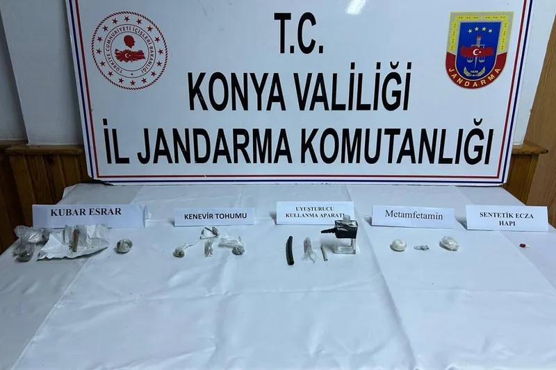 Konya’da uyuşturucu operasyonu: 1 tutuklama
