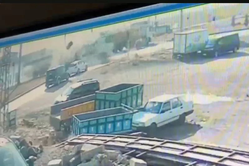 Diyarbakır’da 4 kişinin öldüğü kaza kameralara yansıdı