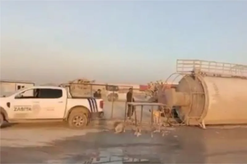 Hatay’da yola beton dökülmesi üzerine firmanın faaliyeti durduruldu