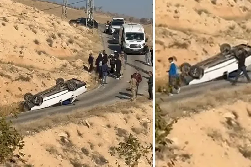 Siirt’te takla atan araçtaki 4 kişi yaralandı