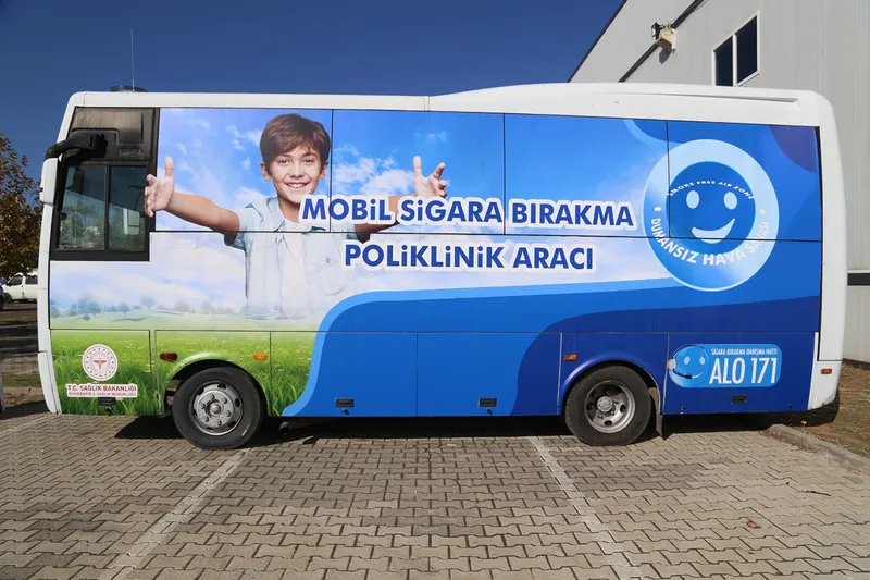 Diyarbakır’da mobil sigara bırakma polikliniği hizmete girdi