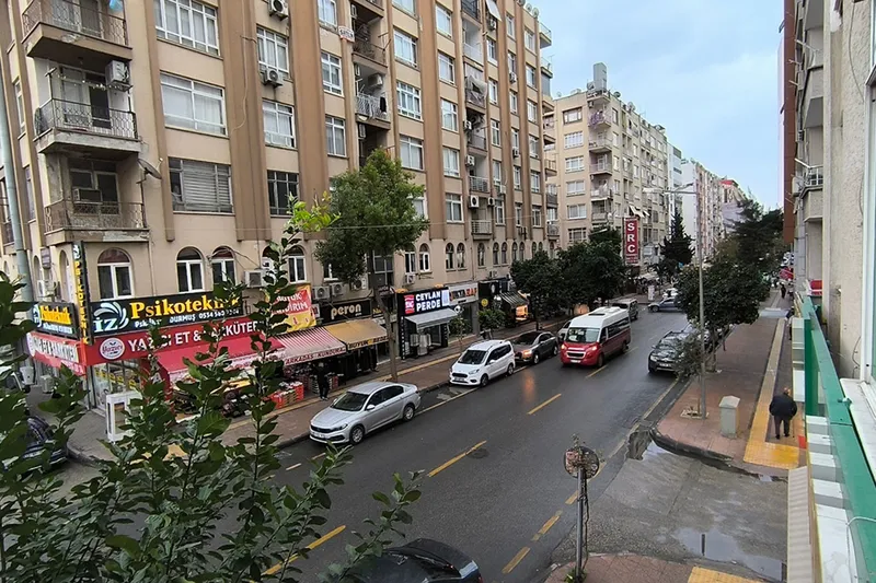 Sabah yağan yağmur Mersin