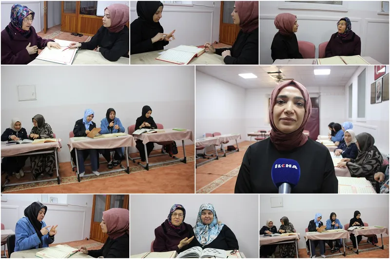 İşitme engelli kadınlar Kur’an öğrenmede engel tanımıyor