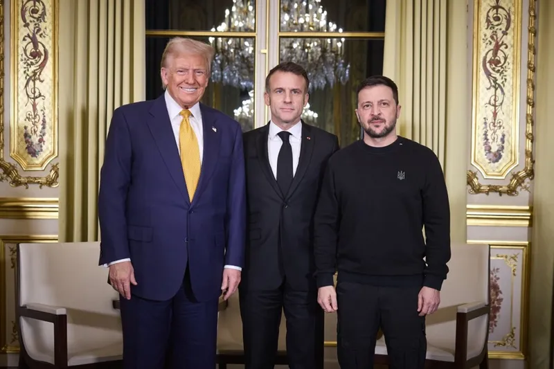 Macron ile Trump, Ukrayna