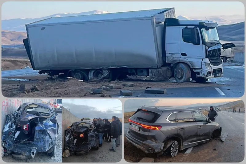 Van’da zincirleme trafik kazası: 3 kişi yaralandı