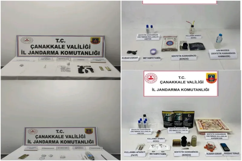 Çanakkale’de uyuşturucu operasyonlarında 11 şüpheli gözaltına alındı