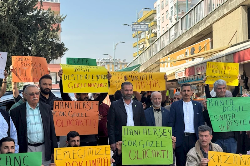 Tarsus’ta üst geçit mağduru esnafa HÜDA PAR