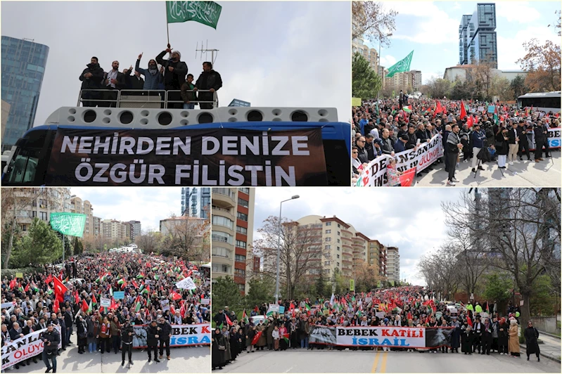 İşgalci ABD Büyükelçiliği önünde Gazze