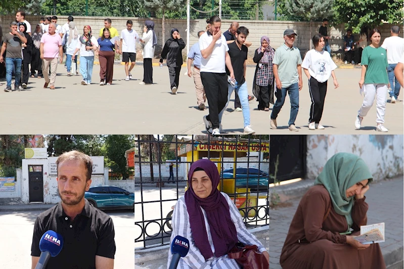 AYT heyecanı dışarı taştı: Veliler çocuklarından daha heyecanlı