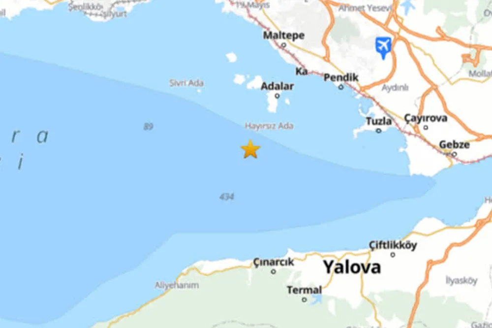 İstanbul Adalar açıklarında 117 mikrodeprem kaydedildi
