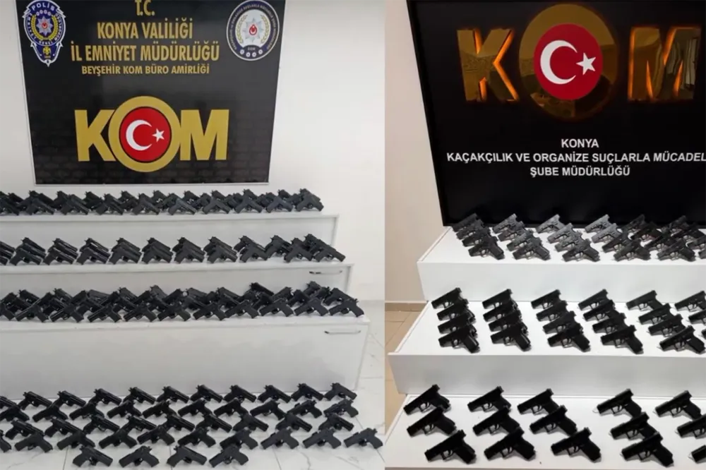  Konya’da 244 ruhsatsız tabanca ele geçirildi