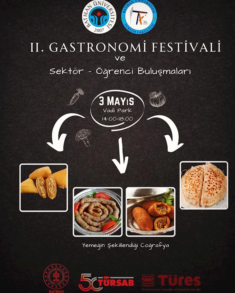 Batman Üniversitesi 2. Gastronomi Festivali Seçkin Misafirlerini Ağırlıyor!