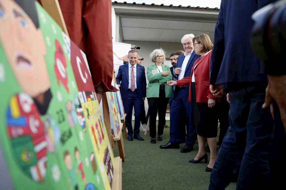 Almanya Cumhurbaşkanı Steinmeier, Gaziantep’te depremzedelerle bir araya geldi
