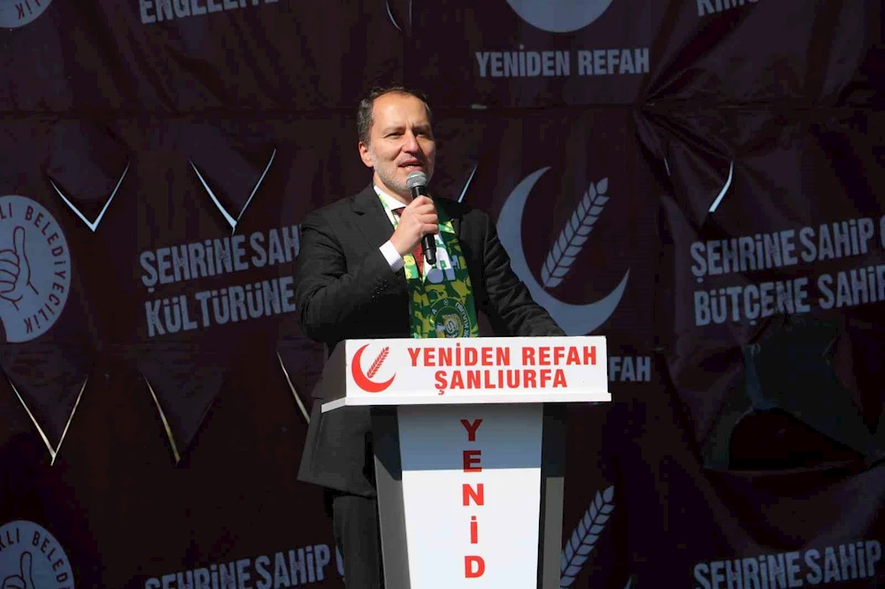 Fatih Erbakan: “Yeniden Refah Şanlıurfa ve Türkiye’de yanardağ olup patlayacak“