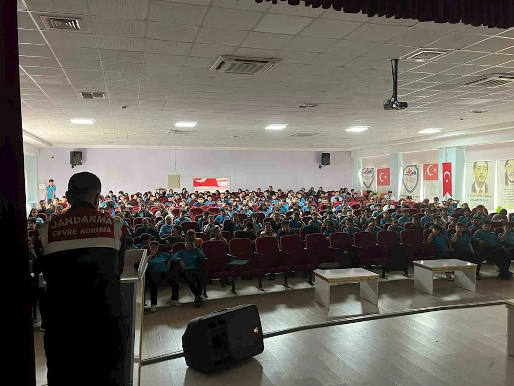 Jandarmadan 269 ilkokul öğrencisine çevre bilinci eğitimi