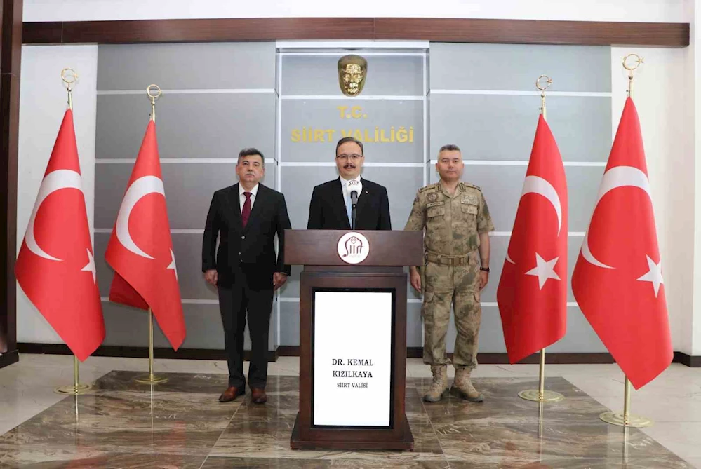 Siirt Valisi Kızılkaya: 