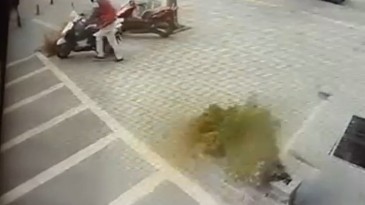Gaziantep’te motosiklet hırsızlığı kamerada