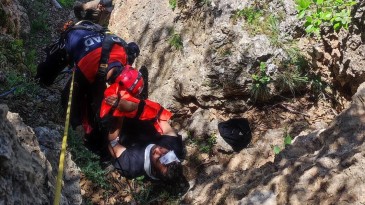 Mardin’de petrol arama çalışmalarında uçurumdan düşen işçi yaralandı