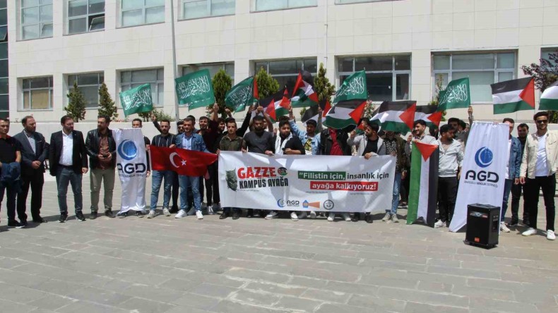 Şırnak’ta üniversite öğrencilerinden ABD’deki protestolara destek